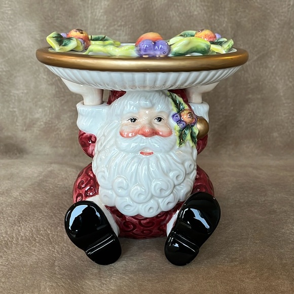 🆕 Fitz and Floyd Christmas Santa Pillar Holder - Picture 4 of 9